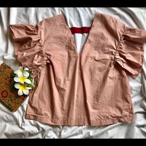 H&M dusty rose top size 12